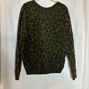 Rails velvet burnout leopard print sweatshirt like new